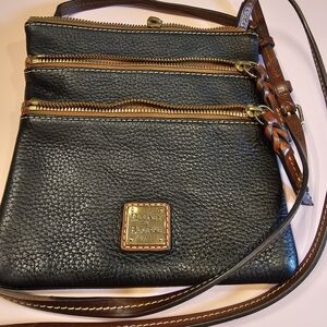 Dooney & Bourke Black Leather Crossbody Bag